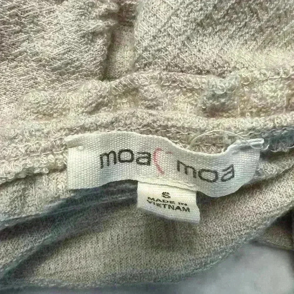 Moa Moa Women’s linen cream cropped top size small - Picture 2 of 5